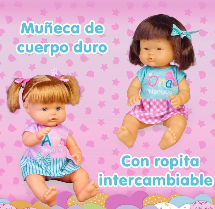 Nenuco Ani Y Ona New Look – 2 Muñecas Oficiales Del Canal De Youtube Con Vestidos Personalizados, 35 Cm Y Cuerpo Duro, A Partir De 3 Años
