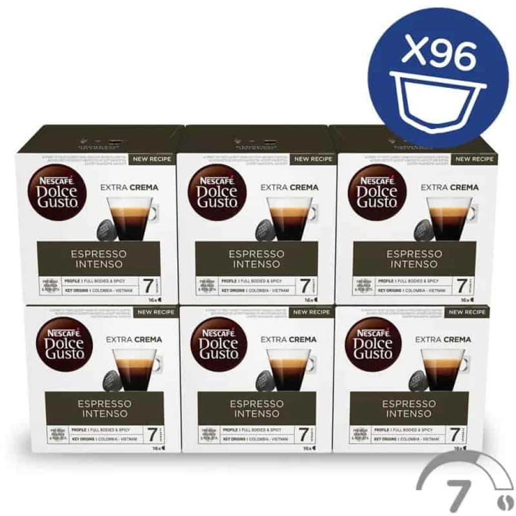 NESCAFÉ Dolce Gusto Espresso Intenso - x6 pack de 16 cápsulas - Total: 96 cápsulas