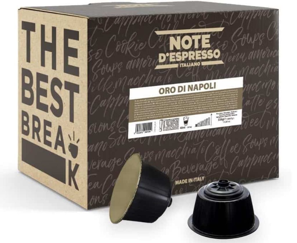Note d'Espresso - Oro di Napoli - Cápsulas de Café compatibles con Cafeteras NESCAFE'* DOLCE GUSTO* - 48 caps