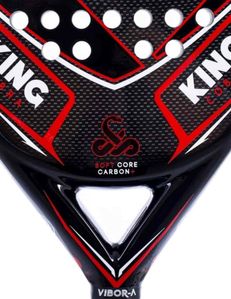 Pala de pádel Vibor-a King Cobra Classic Edition + 1 Protector Transparente + 1 Overgrip Vibora