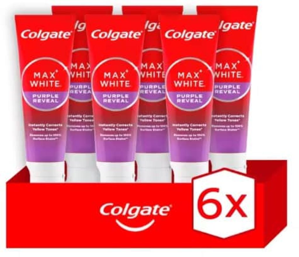 Pasta de dientes blanqueadora Colgate Max White Purple Reveal