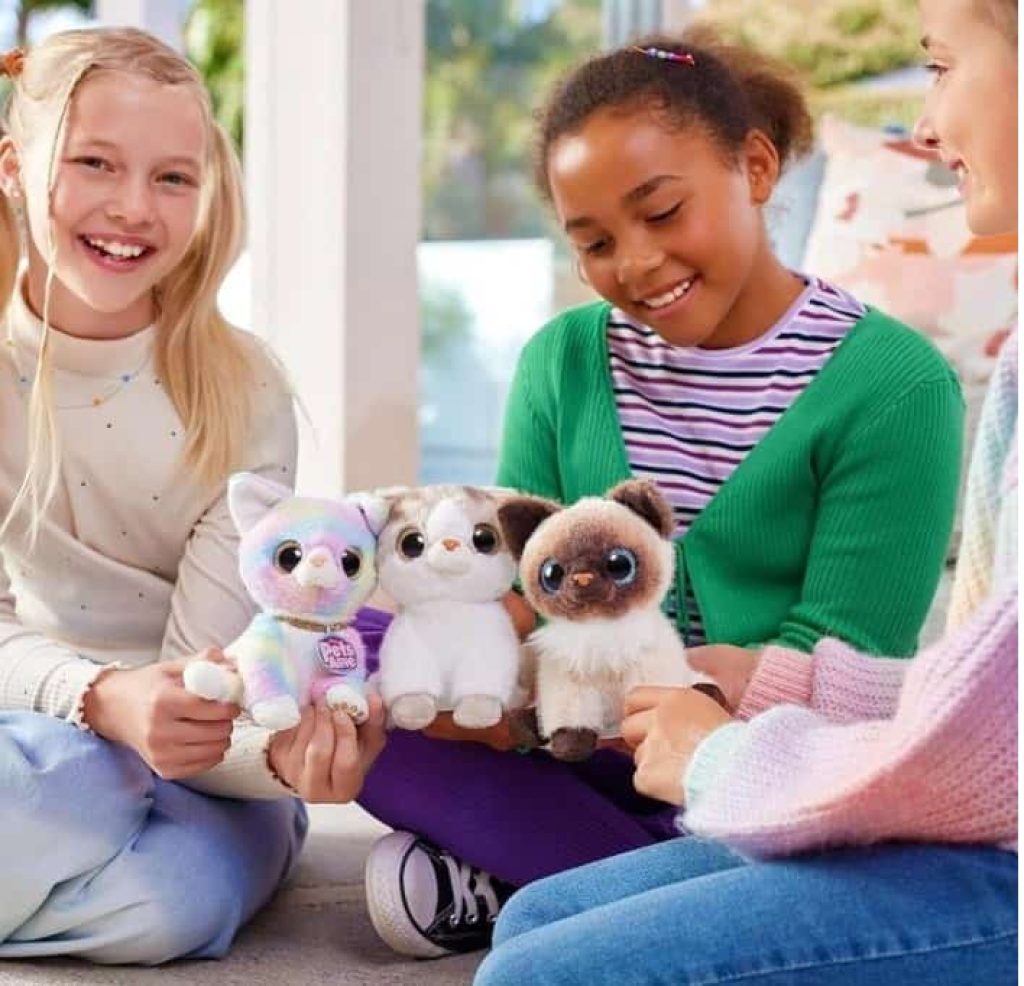 Pets Alive Smitten Kittens Surprise (Tabby Cat Ginger) por ZURU Nurture Play - Juguete Suave para desembalar, adopta 10 Sonidos interactivos