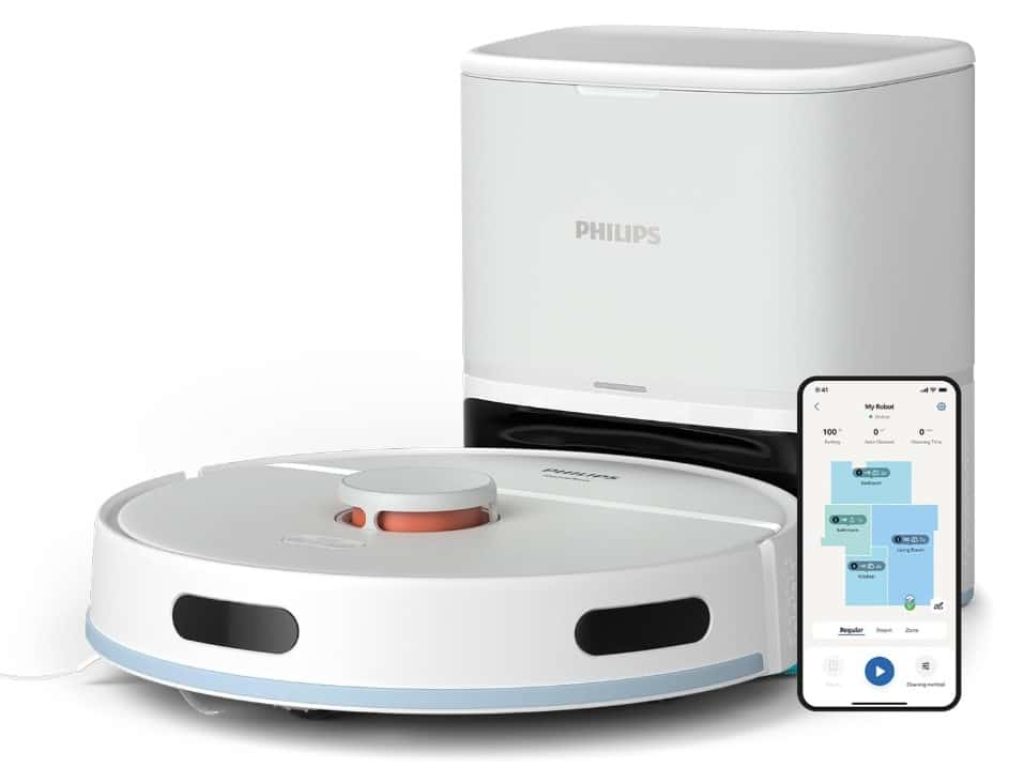 Philips HomeRun serie 2000: Robot aspirador y friegasuelos 2en1, 2700Pa de succión, (XU2100/20)