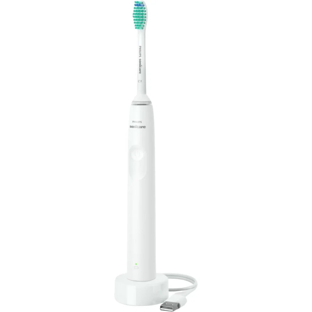 Cepillo eléctrico - Philips Sonicare 2100 HX3651/13, Tecnología sónica, temporizadores intuitivos, Blanco