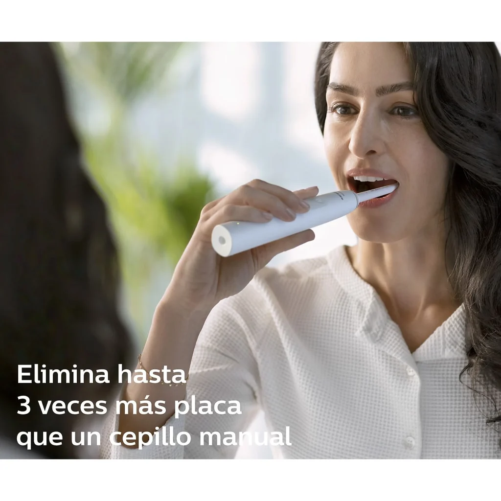 Cepillo eléctrico - Philips Sonicare 2100 HX3651/13, Tecnología sónica, temporizadores intuitivos, Blanco