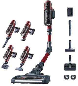Rowenta XPert 6.60 Flex RH6471 - Aspiradora escoba sin cable, con 3 funciones en 1, autonomía de 45 minutos, batería de litio, tubo flexible, fácil acceso diferentes superficies