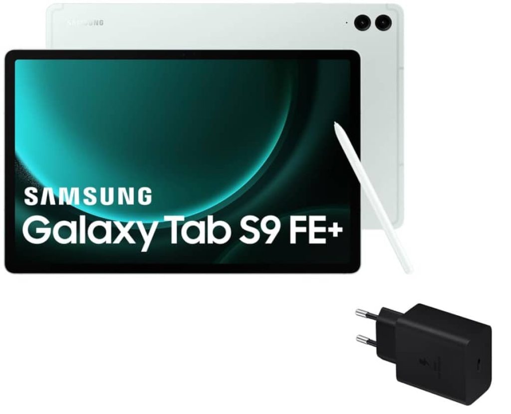Samsung Galaxy Tab S9 FE+ - Tablet + Cargador, 256 GB, Wifi, S Pen incluido