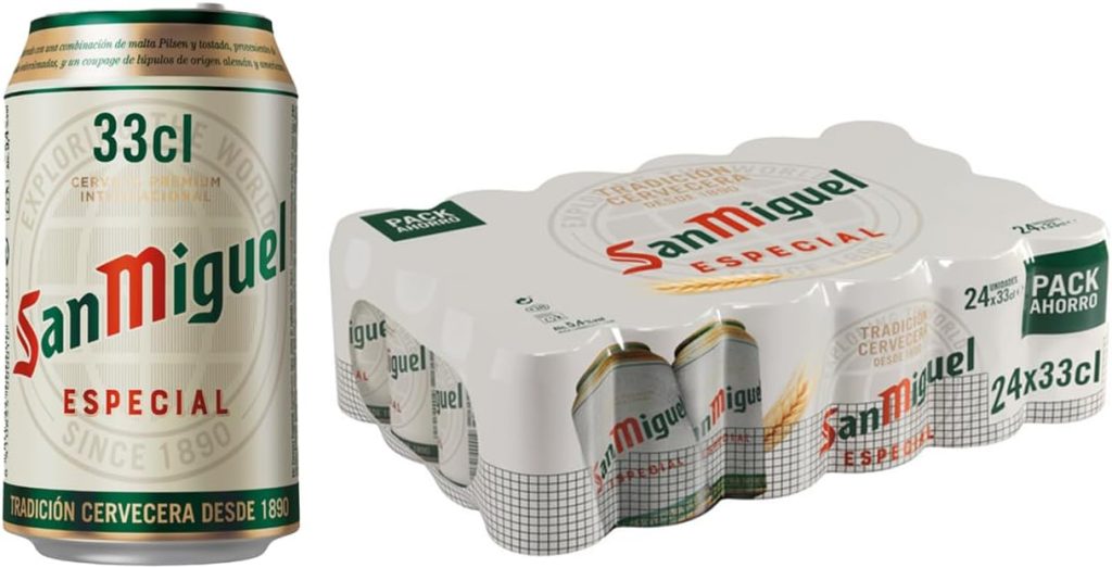San Miguel Especial Lager, Pack 24 Latas x 33cl