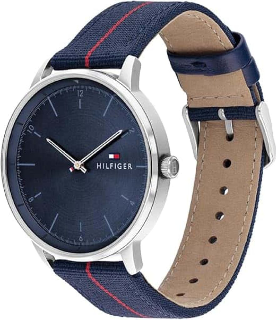 Tommy Hilfiger Reloj Analógico de Cuarzo para Hombre con Correa en Nailon Azul Marino - 1791844