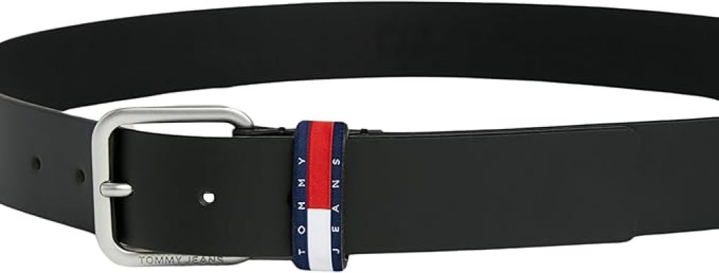 Tommy Jeans Cinturón Hombre Ryan Regular con bandera de piel