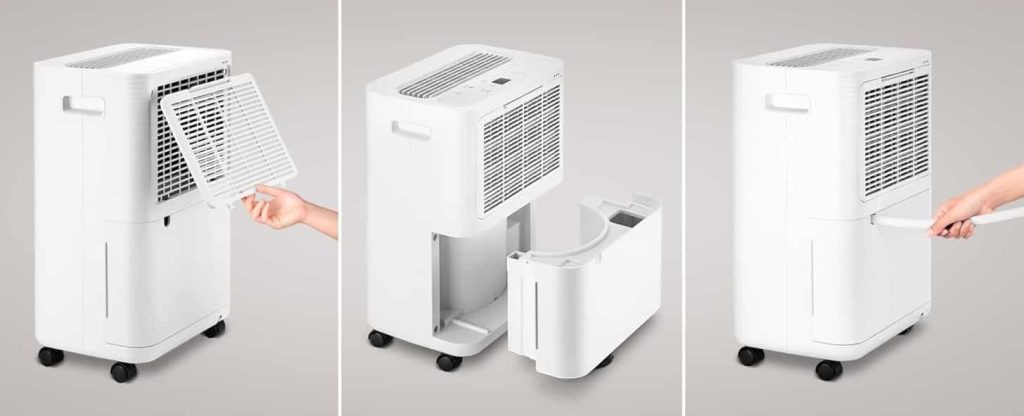 Ufesa Wellness Dry 1000 Deshumidificador 250W, 10L/24h, Silencioso 47dB con Panel Intuitivo