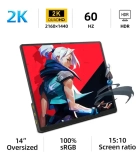 ZSUS-Monitor portátil 2K, 14 pulgadas, 60HZ en Oferta Aliexpress