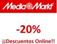 MediaMarkt nos ha pillado y nos esta ofreciendo el 20% de descuentos en smart tv, móviles, electrodomésticos y más