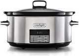 Crock-Pot Olla de cocción lenta digital gran capacidad, para preparar multitud de recetas | 7,5 L | Acero Inoxidable [CSC063]