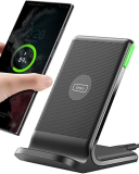 INIU Cargador Inalámbrico Rápido Stand, 15W Certificación Qi Wireless Charger Estación Phone Fast Charge Holder