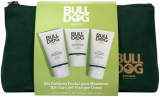 Bulldog Skincare – Neceser Cuidado Facial Hombre, Incluye: Limpiador Facial + Gel de Afeitado + Crema Hidratante y Neceser de Tela