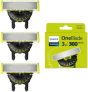 OneBlade 360 Cuchillas de Repuesto para Philips QP430/60, Compatible con todos los Philips OneBlade, Pack de 3 unidades al mejor precio