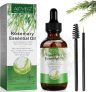 Aceite de Romero para el Crecimiento del Cabello 60ml, Aceite para el Tratamiento de la Caída del Cabello para Mujeres y Hombres