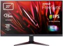 Acer Nitro VG270UPbmiipx – Monitor Gaming de 27″ WQHD 75Hz (68.6 cm, 2560×1440, Pantalla IPS LED 16:9, ZeroFrame, FreeSync, 1ms VRB, 350 nits, 2 HDMI, DP MM Audio out, Eco Display) – Color Negro