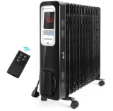 Aigostar Radiador de Aceite Portátil de 13 Elementos, Silencioso, 2500W, Recomendado para Estancias de 25 m2, Oil Monster