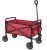 Amazon Basics – Carreta plegable para jardín, camping y aire libre con bolsa de cubierta, rojo