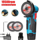 Amoladora angular recargable 12 V – 19500rpm, mini amoladora angular, amoladora de corte de diamante