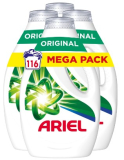 Ariel Detergente Lavadora Liquido 116 Lavados (4×29), Original, Pack de 4