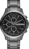 Armani Exchange Reloj para Hombre, Movimiento cronógrafo de cuarzo, caja de acero inoxidable plateado de 46 mm con correa de acero inoxidable, AX2152