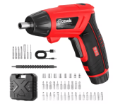 Atornillador Eléctrico Casals CCS3621BC, 3.6V, 2.0Ah, 34 Puntas de Atornillado, LED, Maletín y Cargador USB Incluidos