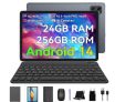 BESTTAB A20 Tablet 10 Pulgadas Android 14, 24GB RAM + 256GB ROM/2TB TF PC Tablet, 120 HZ Widevine L1,FHD, Octa-Core/Dual AI Cameras Tablet Gaming 5G