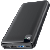 Batería Externa 27000mAh Power Bank: Hiluckey 22,5W Carga Rápida PD USB C con Pantalla LED Digital y 4 Outputs