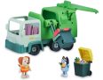 Bluey – Camión de Basura, camión de Juguete de la Serie de Dibujos, Figura del Perrito y Accesorios, Juego Educativo sobre Reciclaje, para niños y niñas Desde 3 años, Famosa (BLY44010)