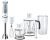 Braun Minipimer 5245 Batidora de Mano, 1000 W, 21 Velocidades, Función Turbo, Anti-Salpicaduras, Powerbell Plus, Vaso Medidor, Varillas, Minipicadora, Batidora de Vaso, Cuchilla Picar Hielo, Blanco
