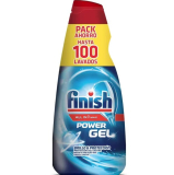 Finish All in 1 Max Gel Lavavajillas, Duplo 50+50 Dosis, Brillo y Protección, Rápida Disolución, Protege Corrosión