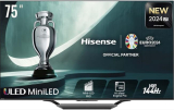 Hisense 75U7NQ Mini-LED TV 75 Pulgadas, Modo Juego de 144Hz VRR 240 fps, Full Array Local Dimming, Procesador Hi-View Engine, Dolby Vision IQ & Dolby Atmos
