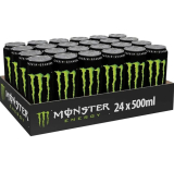MONSTER ENERGY Original – Bebida energética Pack de 24 latas 500 ml, Sabor Original y a precio rebajado