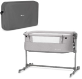 Kinderkraft Cuna Colecho 2 en 1 NESTE UP, Ajustable, Plegable, Accesorios, Gris