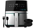 Cecotec Freidora de Aire sin Aceite de 5,5 L Air Fryer Cecofry Full Inox 5500 Pro con Accesorios. 1700 W, Táctil, 8 Modos, Pack de Accesorios