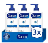 Jabón líquido de manos Sanex BiomeProtect Protector 250ml. Pack 3