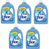 FLOR Suavizante Azul 50 Lavados 2 Litros Caja 5 Unidades