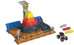Hot Wheels Monster Trucks Arena World Pista Central Aplastar y Destruir Bone Shaker Pista para Coches de Juguete, +3 años (Mattel HNB96)