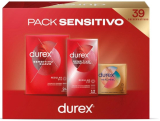 Durex Pack Preservativos Sensitivo Suave + Sensitivo Contacto Total + Real Feel Sin Latex, Pack Ahorro 39 condones