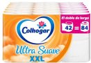 Colhogar Ultra Suave XXL 7×6 – Papel Higiénico Suave – Paquete con 42 Rollos Extra Grandes – 2 Capas