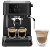 De’Longhi Stilosa EC230.BK, cafetera espresso tradicional con bomba barista, espresso y capuchino, 2 tazas