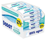 Toallitas Bebé Dodot Aqua Pure, 1.296 Toallitas, Ayuda a restaurar el pH natural de la piel, 99% agua