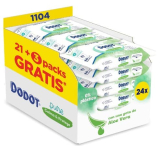 Toallitas Dodot Pure – Calma & Protege para Bebé, 24 Paquetes de 46 Unidades (1104 Toallitas), restaurar el pH natural