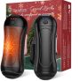 FANDLISS Calentador de Manos Recargable 2-en-1, Calentador de Manos Portátil Batería 6000mAh,3 Niveles de Calor