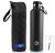 FEIJIAN Botella de Agua Acero Inoxidable 750ML/1000ML, Botella Termica Reutilizable con mosquetón, sin BPA, a prueba de fugas, para Bicicleta, Ciclismo, Gimnasio