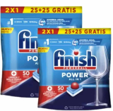 Finish Power All in 1 – 100 Pastillas para lavavajillas todo en uno,  elimina manchas de grasa difíciles – Pack ahorro Miravia