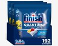 Finish Powerball QUANTUM LIMÓN Pastillas para Lavavajillas, 192 lavados